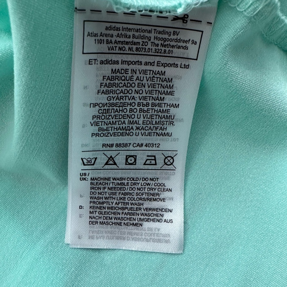 Adidas Women's Mint Green Polo Shirt - Picture 8 of 8